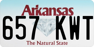 AR license plate 657KWT