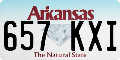 AR license plate 657KXI