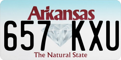 AR license plate 657KXU