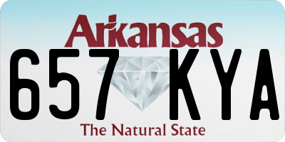 AR license plate 657KYA