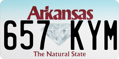 AR license plate 657KYM