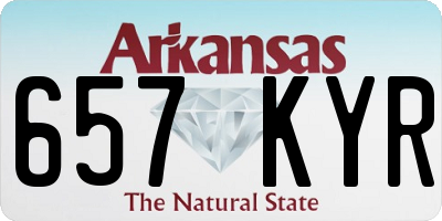 AR license plate 657KYR