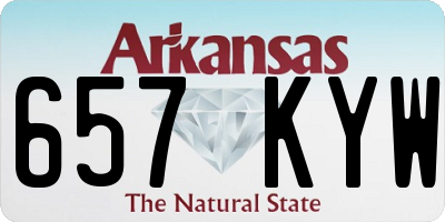 AR license plate 657KYW