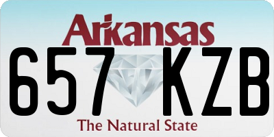 AR license plate 657KZB