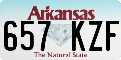 AR license plate 657KZF