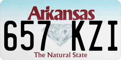 AR license plate 657KZI