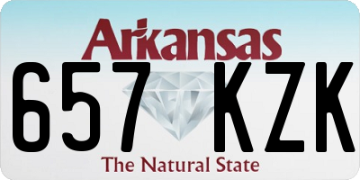 AR license plate 657KZK