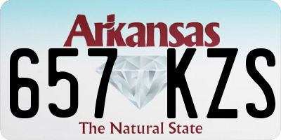 AR license plate 657KZS