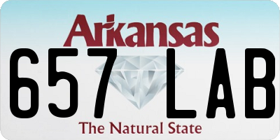 AR license plate 657LAB