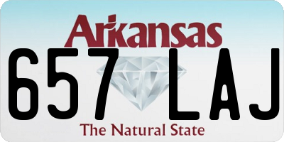AR license plate 657LAJ