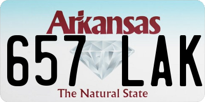 AR license plate 657LAK