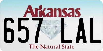 AR license plate 657LAL