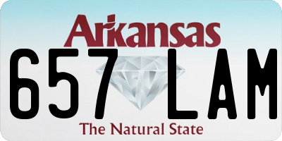 AR license plate 657LAM