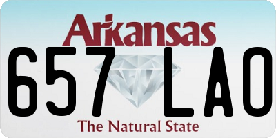 AR license plate 657LAO