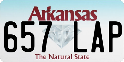 AR license plate 657LAP