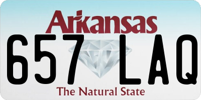 AR license plate 657LAQ