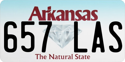 AR license plate 657LAS