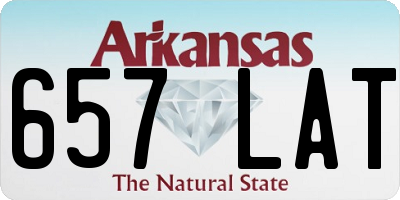 AR license plate 657LAT