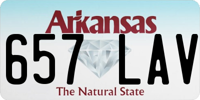 AR license plate 657LAV