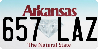 AR license plate 657LAZ