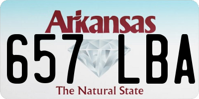 AR license plate 657LBA