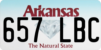 AR license plate 657LBC