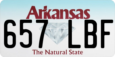 AR license plate 657LBF