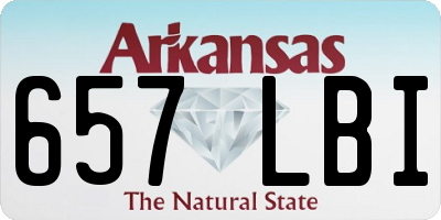 AR license plate 657LBI