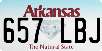 AR license plate 657LBJ