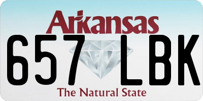 AR license plate 657LBK
