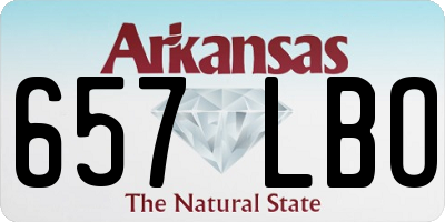 AR license plate 657LBO