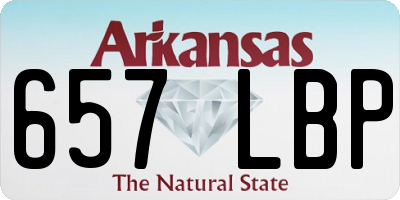 AR license plate 657LBP