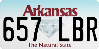 AR license plate 657LBR