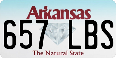 AR license plate 657LBS