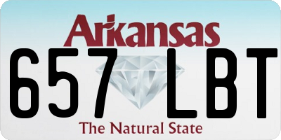 AR license plate 657LBT