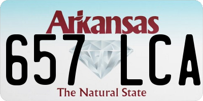 AR license plate 657LCA