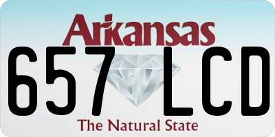 AR license plate 657LCD
