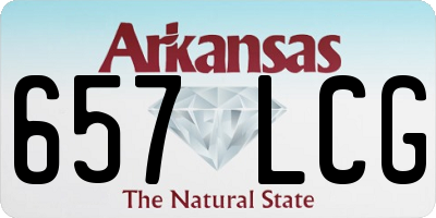 AR license plate 657LCG