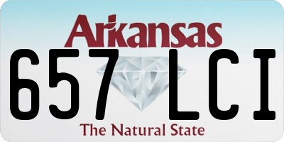 AR license plate 657LCI