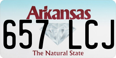 AR license plate 657LCJ