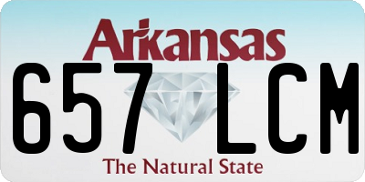 AR license plate 657LCM