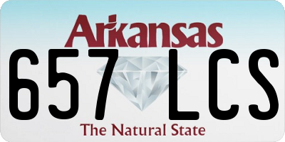 AR license plate 657LCS
