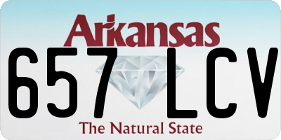 AR license plate 657LCV