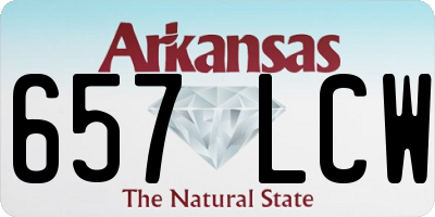 AR license plate 657LCW