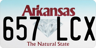 AR license plate 657LCX