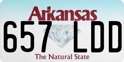 AR license plate 657LDD