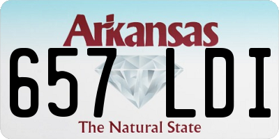 AR license plate 657LDI