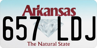 AR license plate 657LDJ