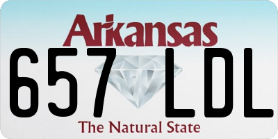 AR license plate 657LDL