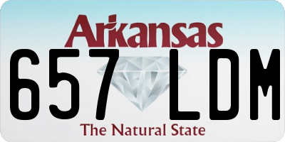AR license plate 657LDM